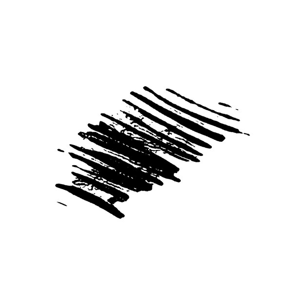 vector watercolor painted black brush stroke hand drawn design element isolated on white background