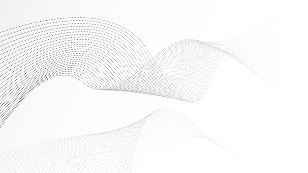 Vector wave lines flowing dynamic isolated on white background