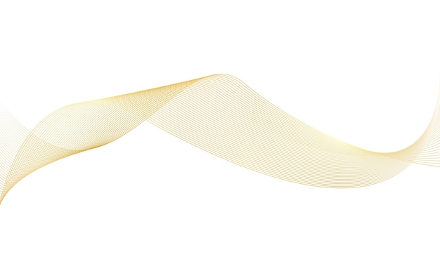 Vector wavy lines pattern smooth curve flowing gradient