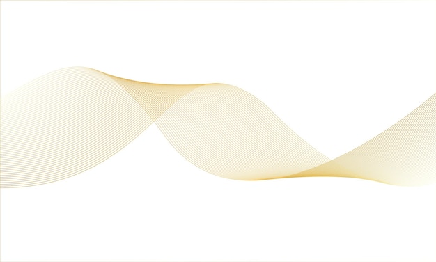 Vector wavy lines pattern smooth curve flowing gradient