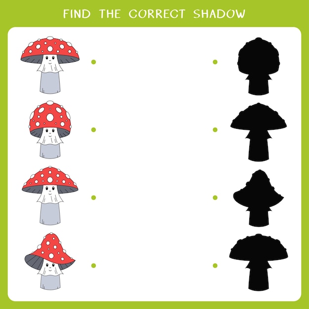 Vector worksheet of simple educational game for kids