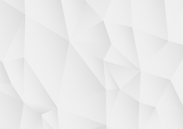 Vektor abstrakt vit polygonal bakgrund.