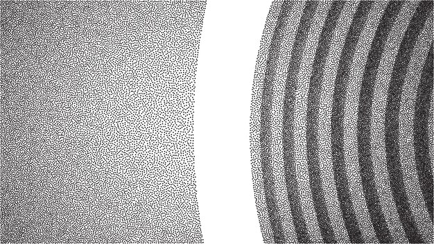 Vektor arkitektur dotwork gradient baggrund Abstrakt støj stipple mønster 3d vektor illustration EPS 10