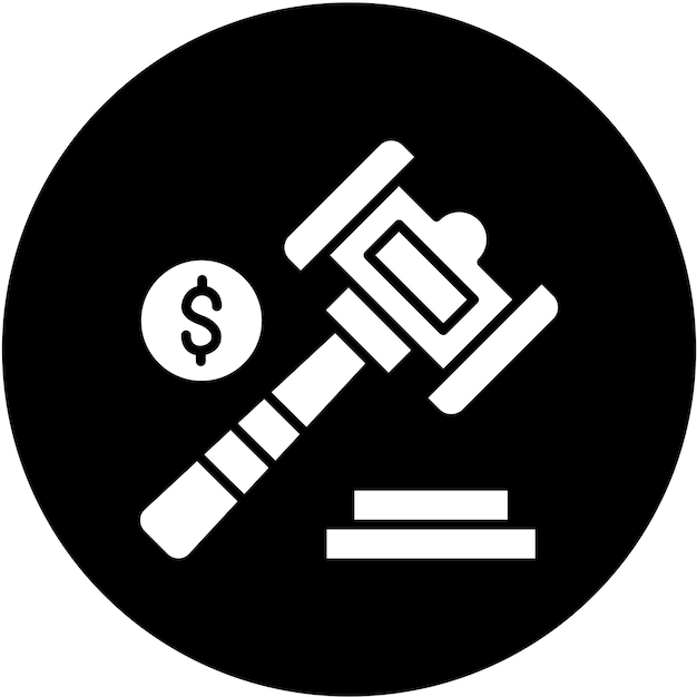 Vektor Design Auktion Ikonstil