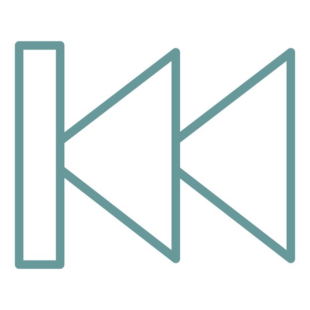 Vektor Design Baglæns Ikon Stil