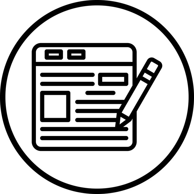 Vektor Design Blog Ikon Style