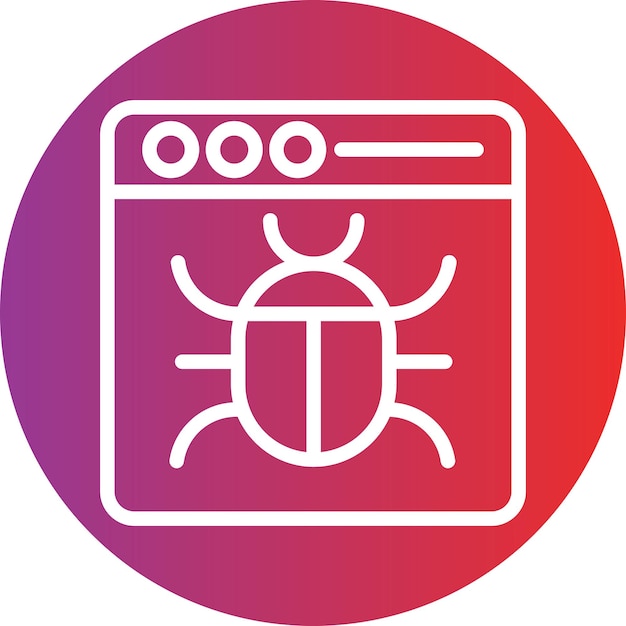 Vektor Design Bug Ikonstil