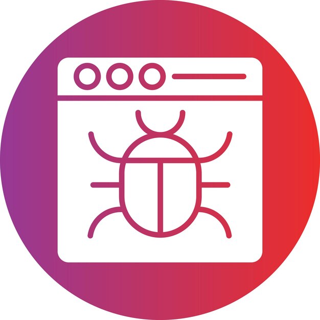 Vektor Design Bug Ikonstil