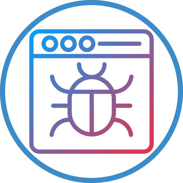 Vektor Design Bug Ikonstil