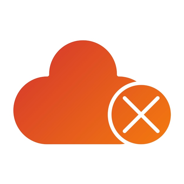 Vektor Design Cloud utilgængelig ikonstil