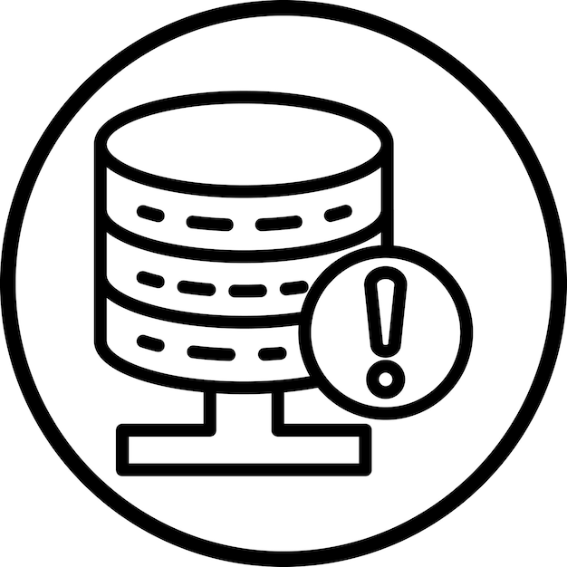Vektor Design Database Advarselsikon Stil