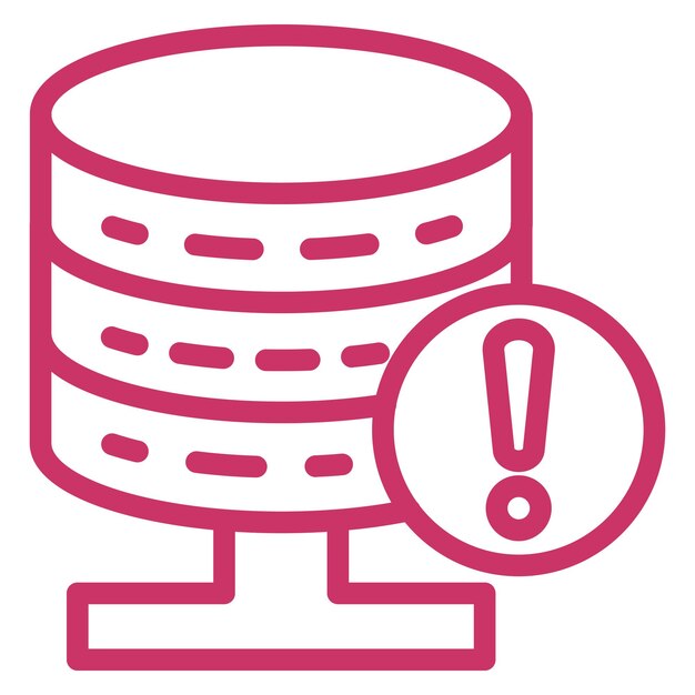 Vektor Design Database Advarselsikon Stil