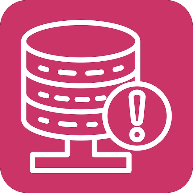 Vektor Design Database Advarselsikon Stil