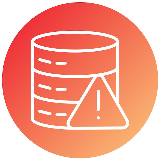 Vektor Design Database Advarselsikon Stil