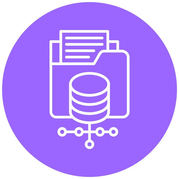 Vektor Design Datalagring Ikonstil