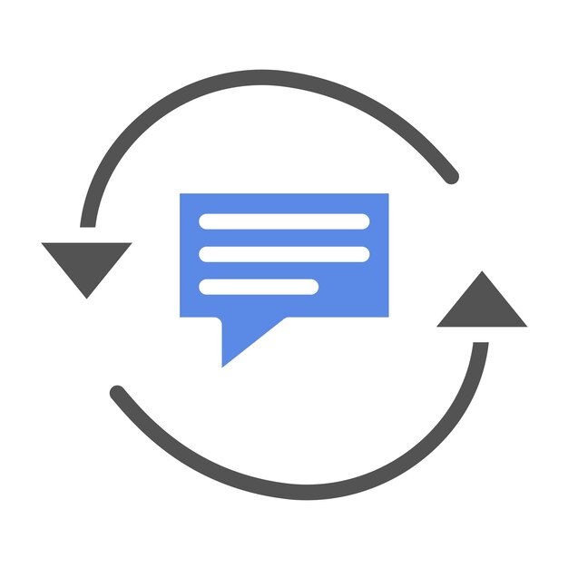 Vektor Design Feedback Loop Ikonstil