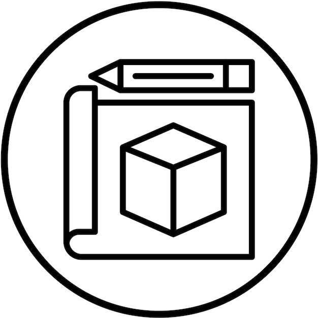 Vektor Design Prototyping Ikonstil