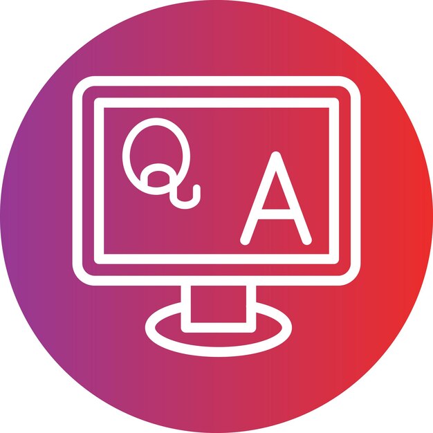 Vektör Design QA Simge Stili