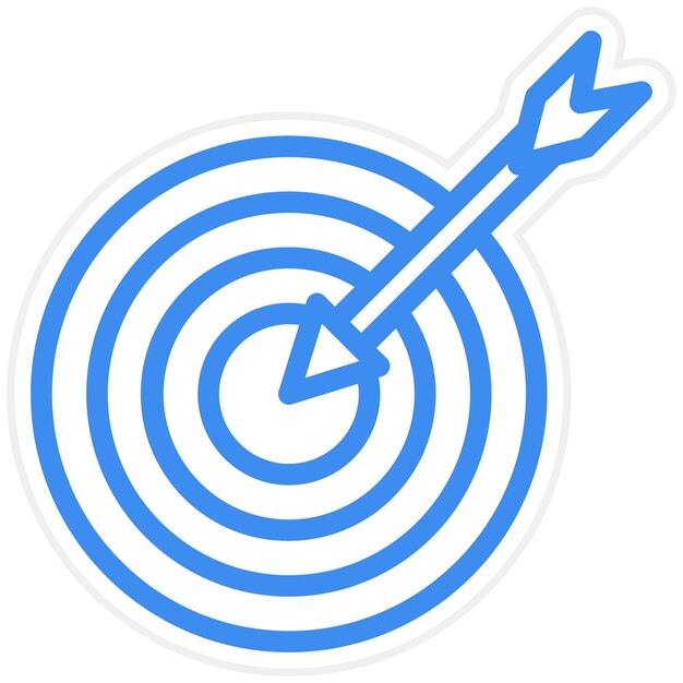 Vektor Design Target Ikonstil