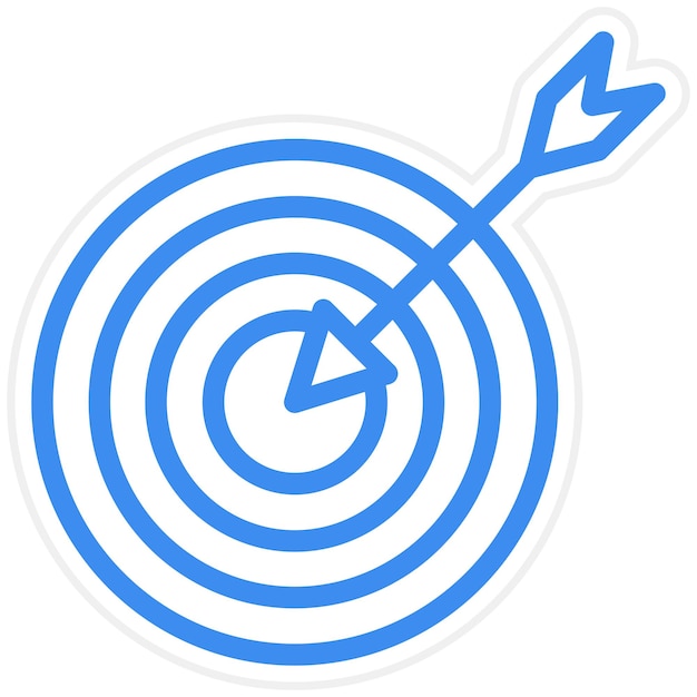 Vektor Design Target Ikonstil