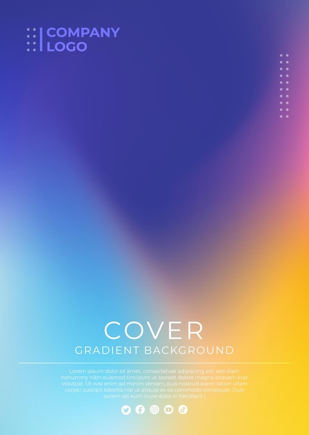 Vektor gradient cover baggrundsskabelon til brochure årsrapport magasin plakat