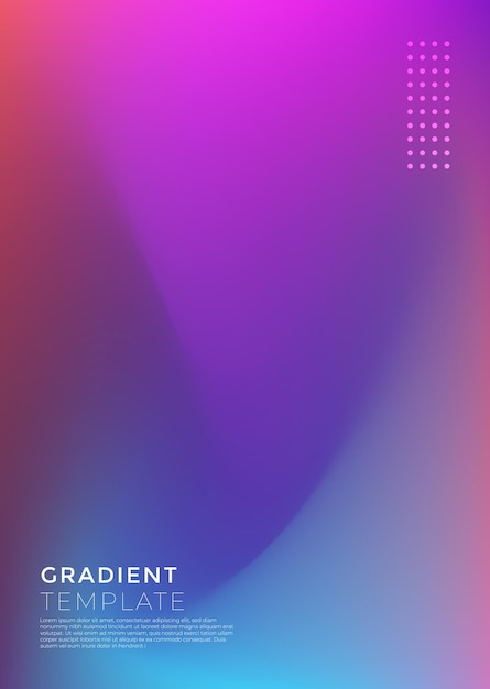 vektor gradient täckningsbakgrundsmall