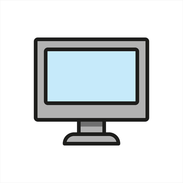 Vektor-ikondesign af computer – skabeloner, simple og moderne
