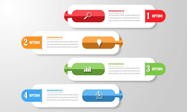 Vektor infografik design skabelon med 3 muligheder eller trin