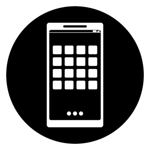 Vektor med telefonikon