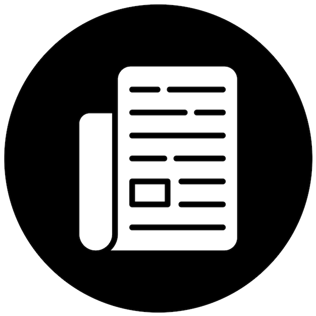 Vektör Tasarım Gazete Simge Stili