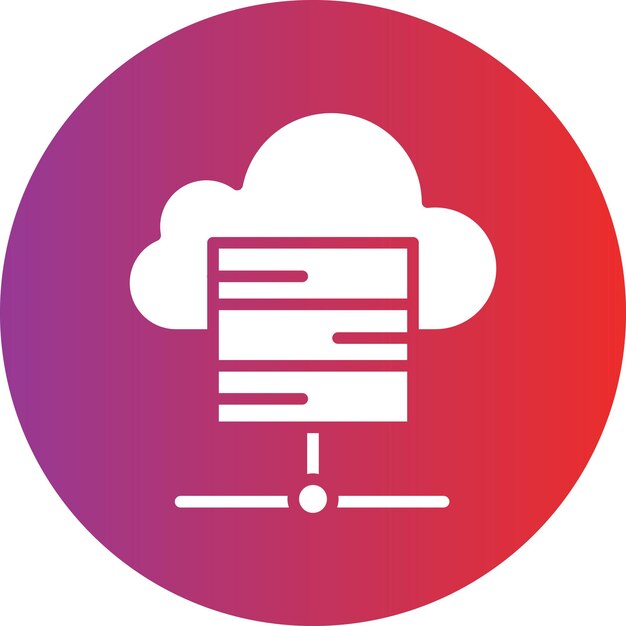 Vektordesign Cloud Storage-ikonstil