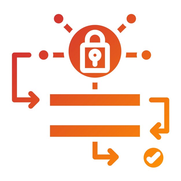 Vektordesign Cyber Procedures Ikonstil