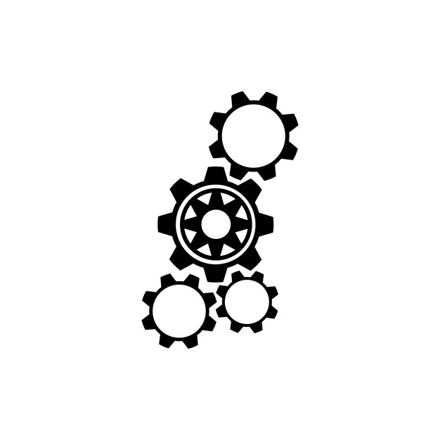 Vektorikon for gear-logo skabelon