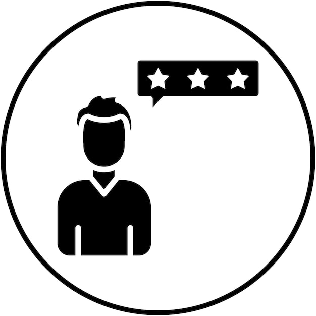 Vektorikon för Kundrecensioner Kan användas för ikonuppsättningen Datorprogrammering