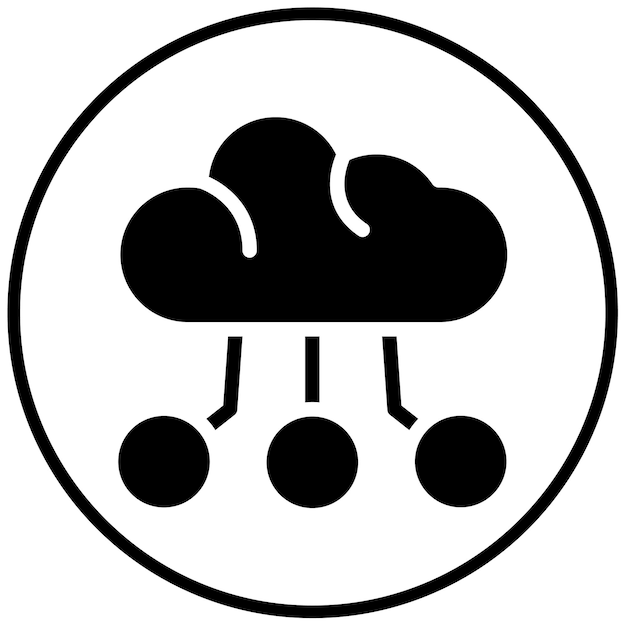 Vektorillustration af Cloudcomputing