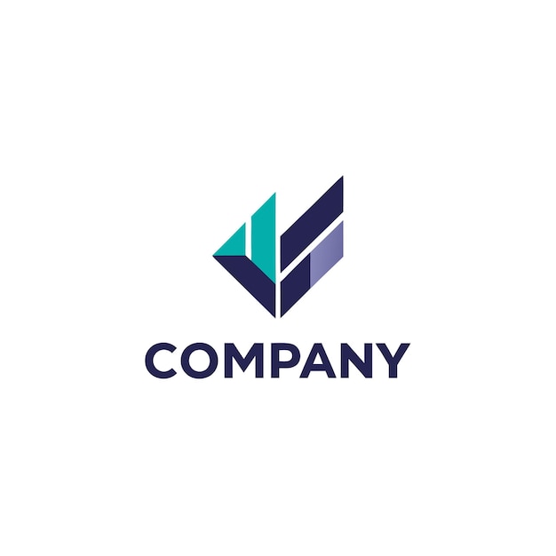 Vektorillustration af kreativt logodesign til Tech Startup Company