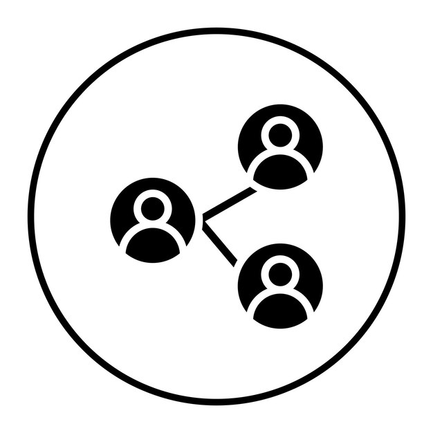 Vektorillustration af socialt netværk