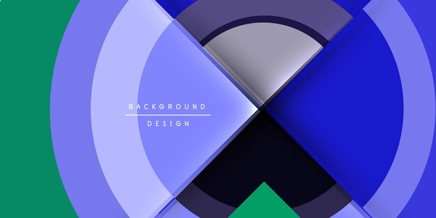 Vektorillustration af teknokredse og halvcirkler til wallpaper, banner, baggrund, kort, bogillustration og landing page