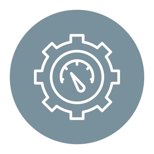 velocity icon vector image can be used for project assesment