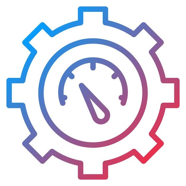 velocity icon vector image can be used for project assesment