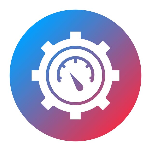 velocity icon vector image can be used for project assesment