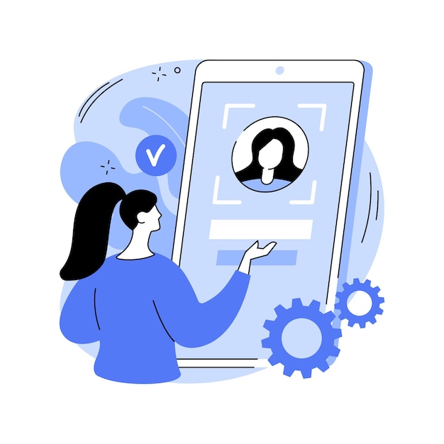 verification technologies abstract concept vector illustration