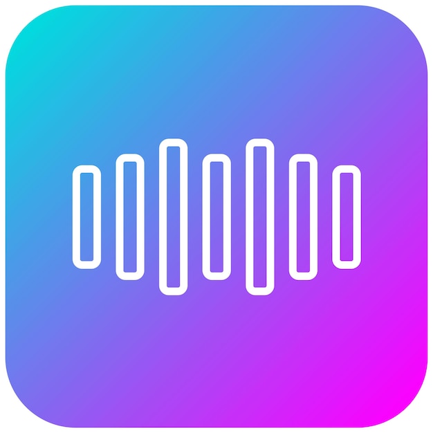 Vertical Bars vector icon Can be used for Infographics iconset