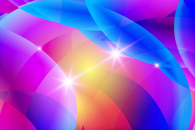 Vertical horizontal modern neon 3d gradient color abstract art wavy with light effect background design