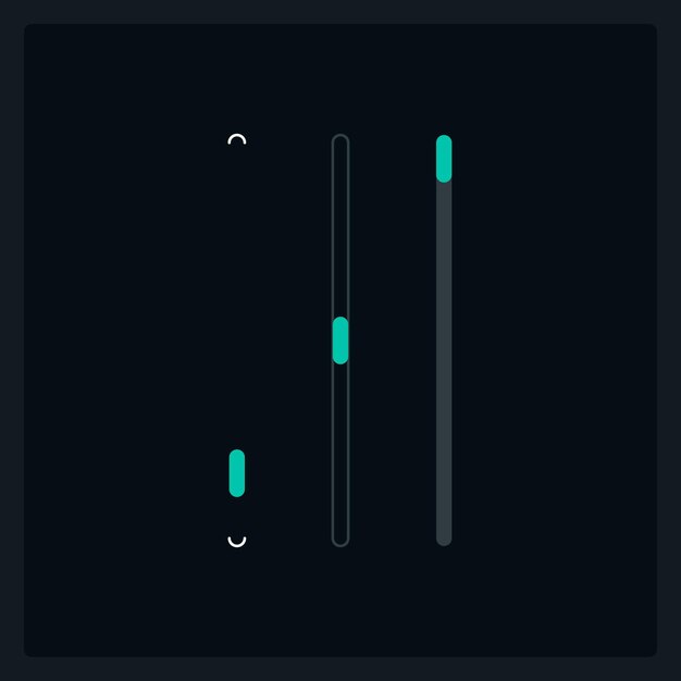 Vertical scrollbar UI element template