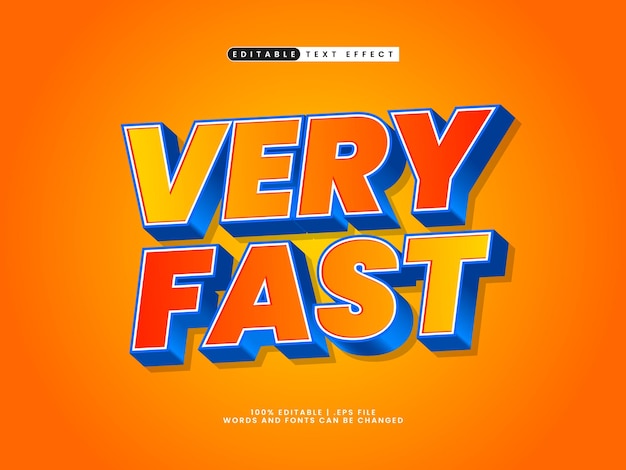 very fast editable text effect in simple text style