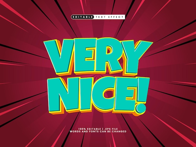 very nice editable text effect in simple and happy text style