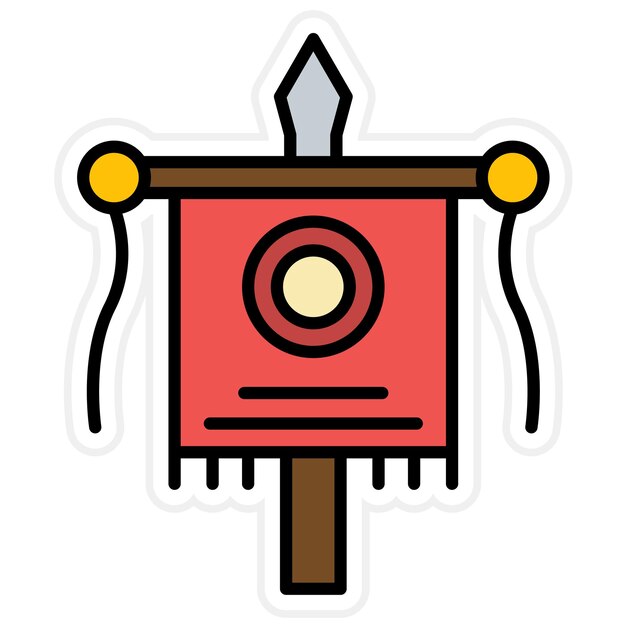 Vexillum icon vector image Can be used for Ancient Civilization