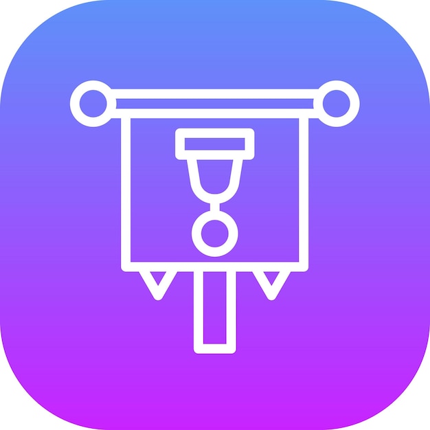 Vexillum vector icon illustration of Ancient Civilization iconset