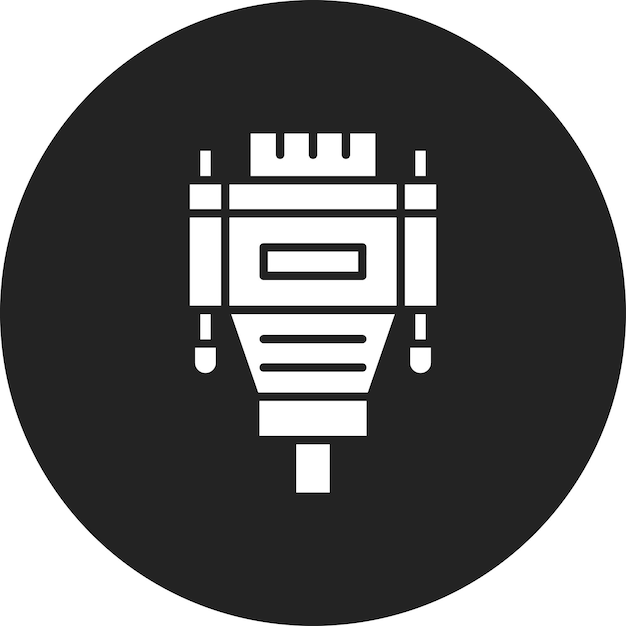 vga cable icon vector image can be used for computer and hardware